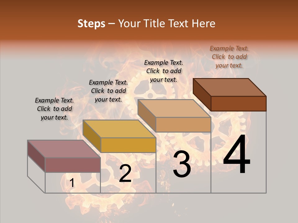 Global Flame Gear PowerPoint Template