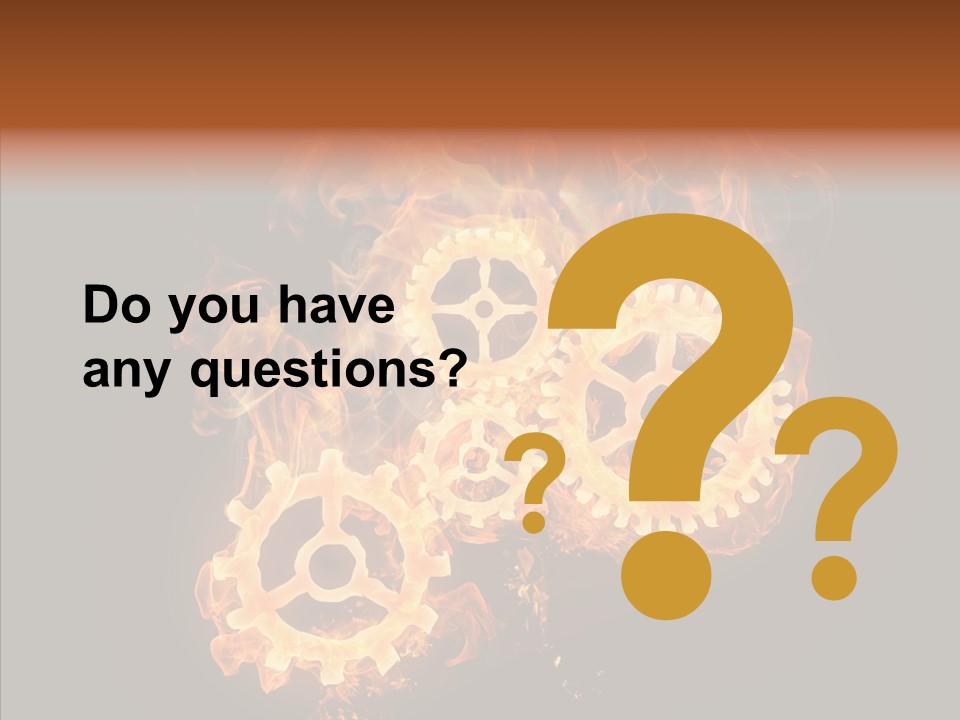 Global Flame Gear PowerPoint Template