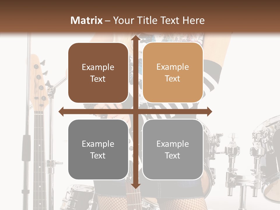 Sexually Leg Guitar PowerPoint Template