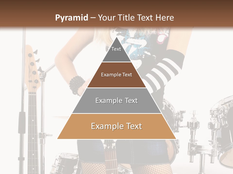 Sexually Leg Guitar PowerPoint Template