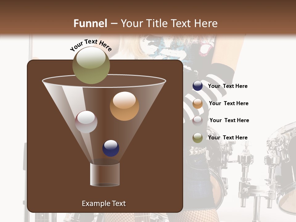 Sexually Leg Guitar PowerPoint Template