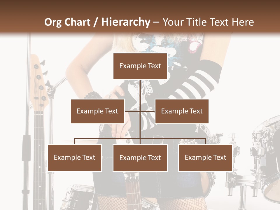 Sexually Leg Guitar PowerPoint Template