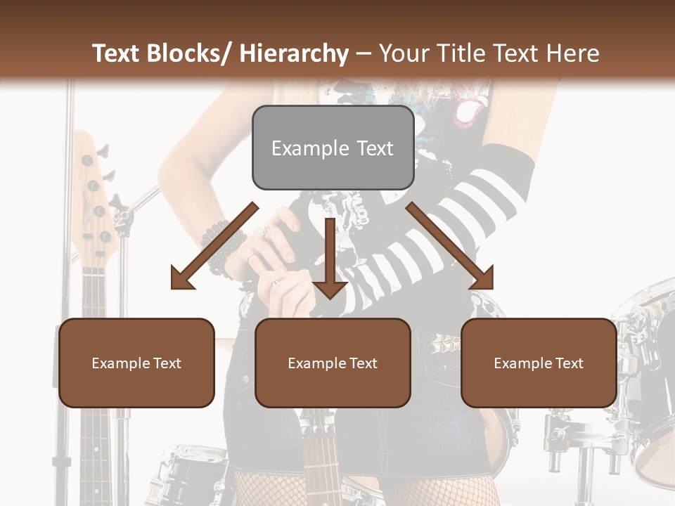 Sexually Leg Guitar PowerPoint Template
