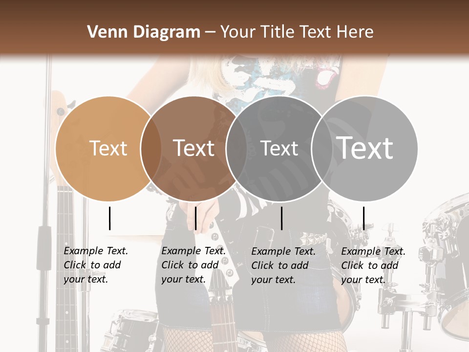 Sexually Leg Guitar PowerPoint Template