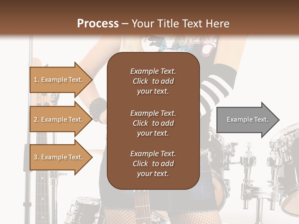 Sexually Leg Guitar PowerPoint Template
