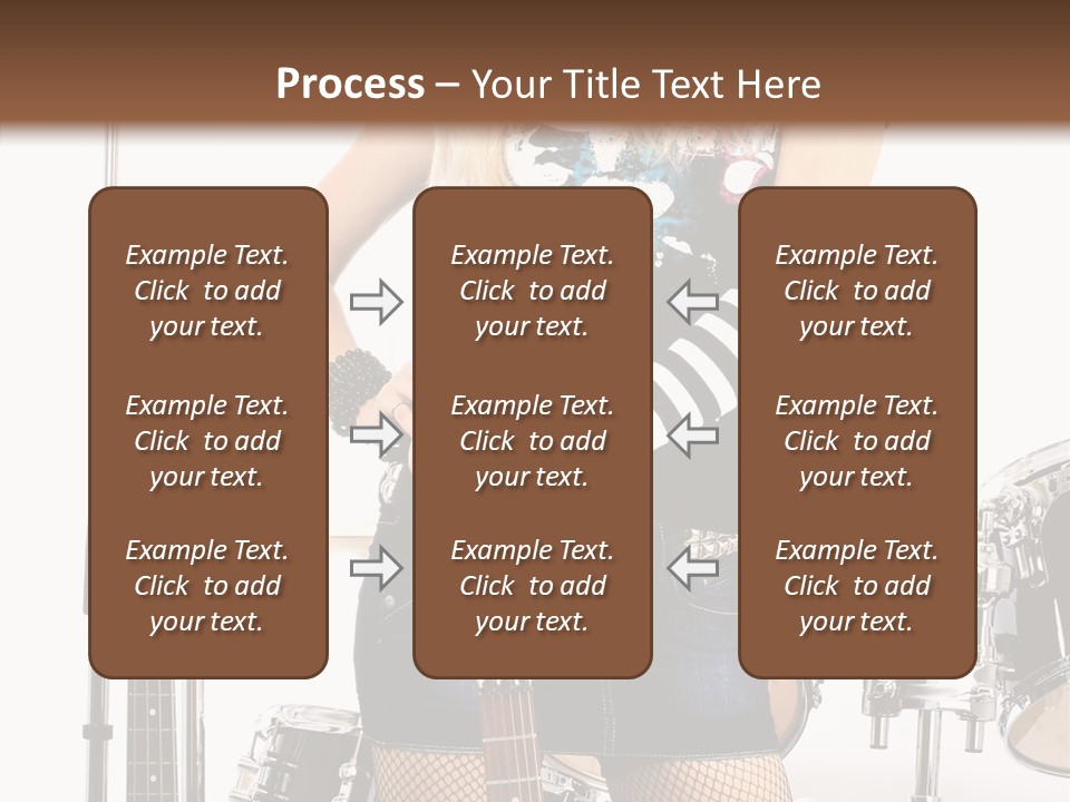 Sexually Leg Guitar PowerPoint Template