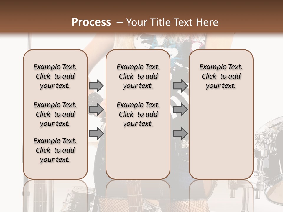 Sexually Leg Guitar PowerPoint Template