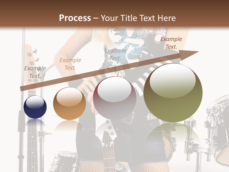 Sexually Leg Guitar PowerPoint Template