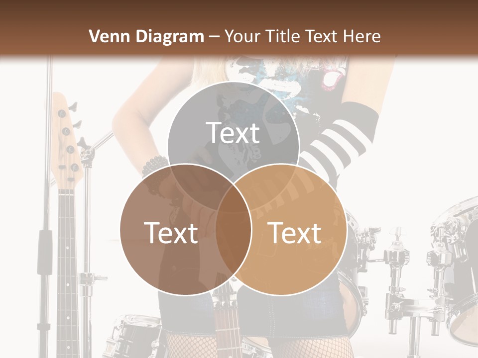 Sexually Leg Guitar PowerPoint Template