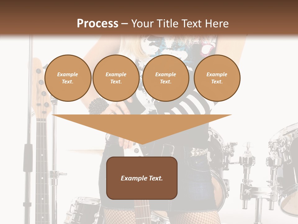 Sexually Leg Guitar PowerPoint Template