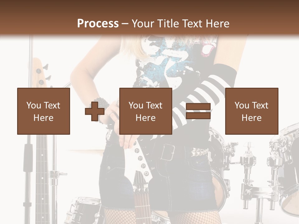 Sexually Leg Guitar PowerPoint Template