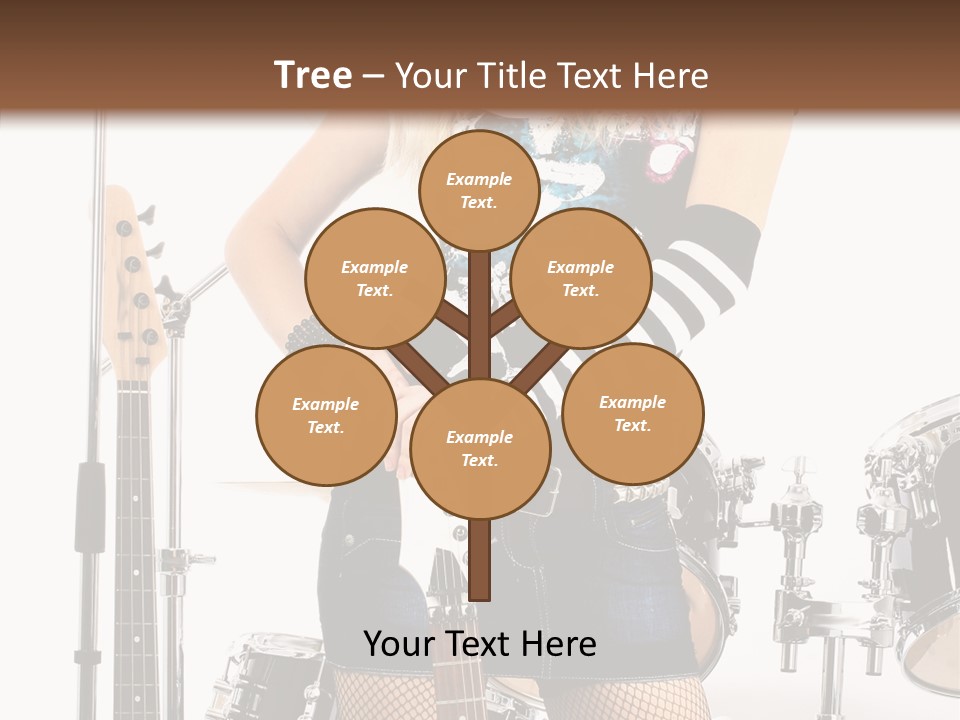 Sexually Leg Guitar PowerPoint Template