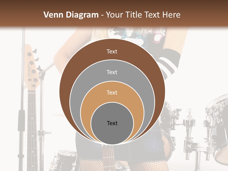 Sexually Leg Guitar PowerPoint Template