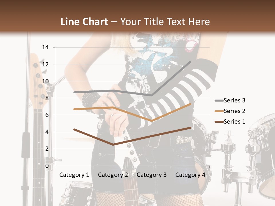 Sexually Leg Guitar PowerPoint Template