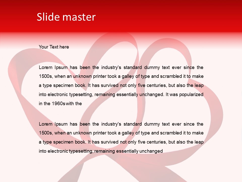 Romance Heart Passion PowerPoint Template