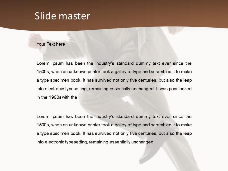 Guy Movement Hasten PowerPoint Template