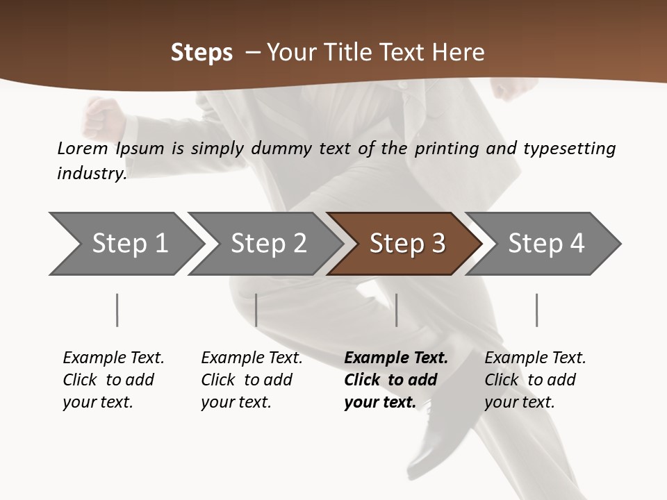 Guy Movement Hasten PowerPoint Template
