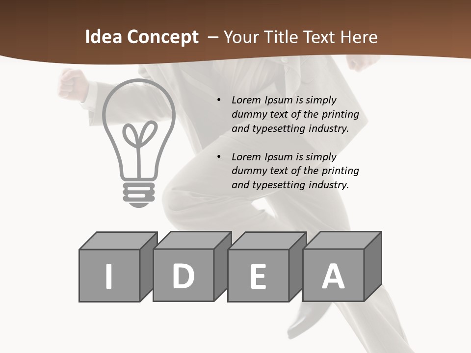 Guy Movement Hasten PowerPoint Template