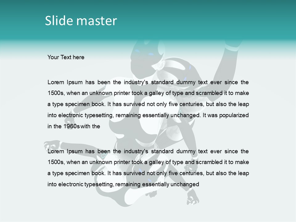 Tech Power Robot PowerPoint Template