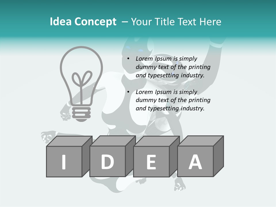 Tech Power Robot PowerPoint Template