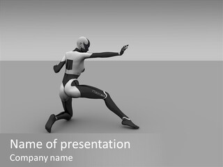 Female Attractive Stunning PowerPoint Template