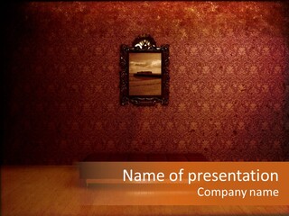Frame Distressed Graphic PowerPoint Template