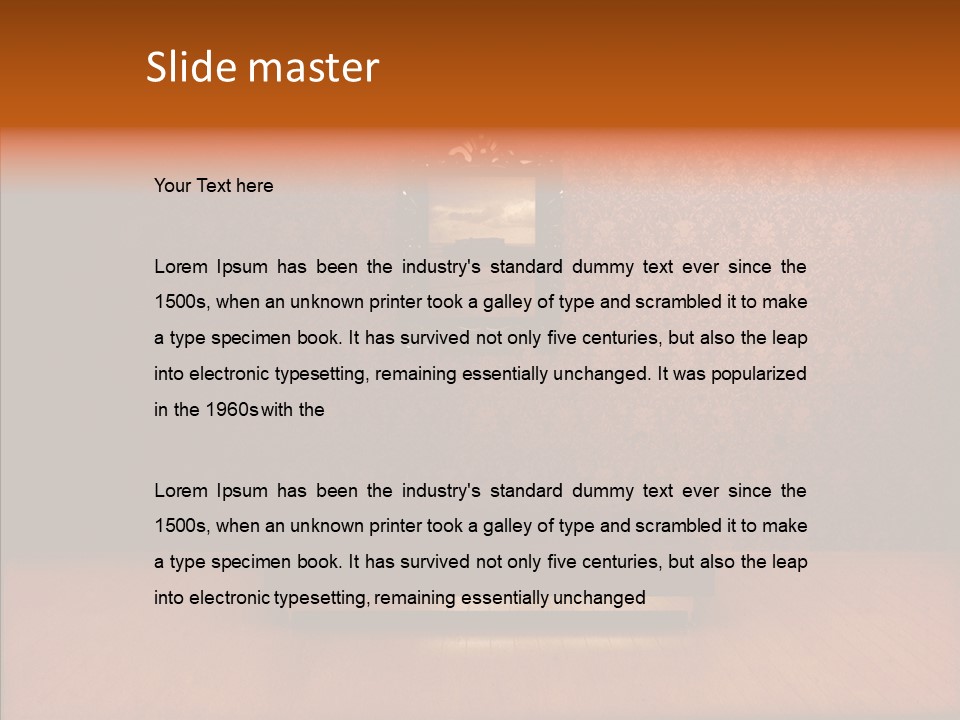 Frame Distressed Graphic PowerPoint Template