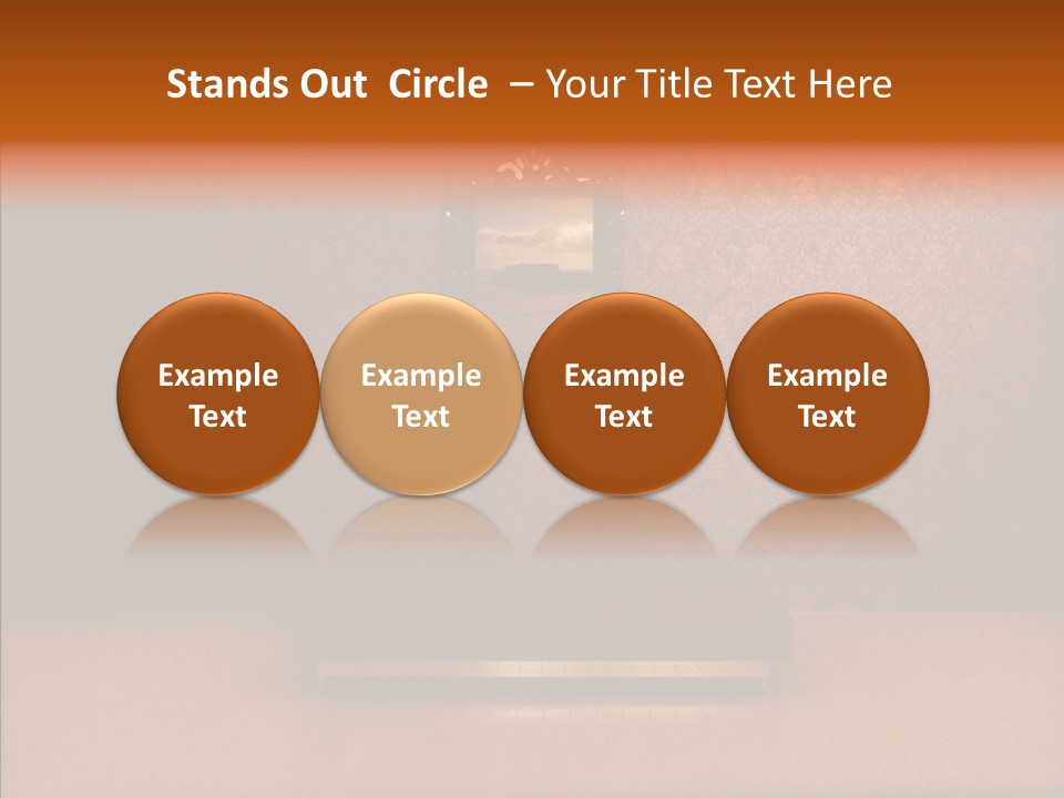 Frame Distressed Graphic PowerPoint Template