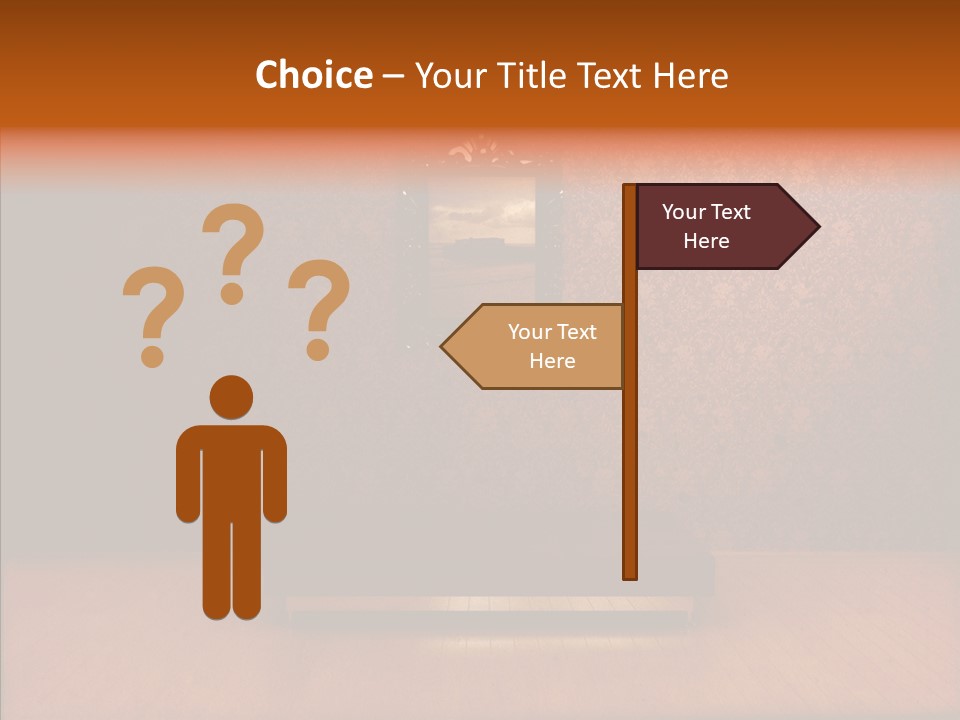 Frame Distressed Graphic PowerPoint Template