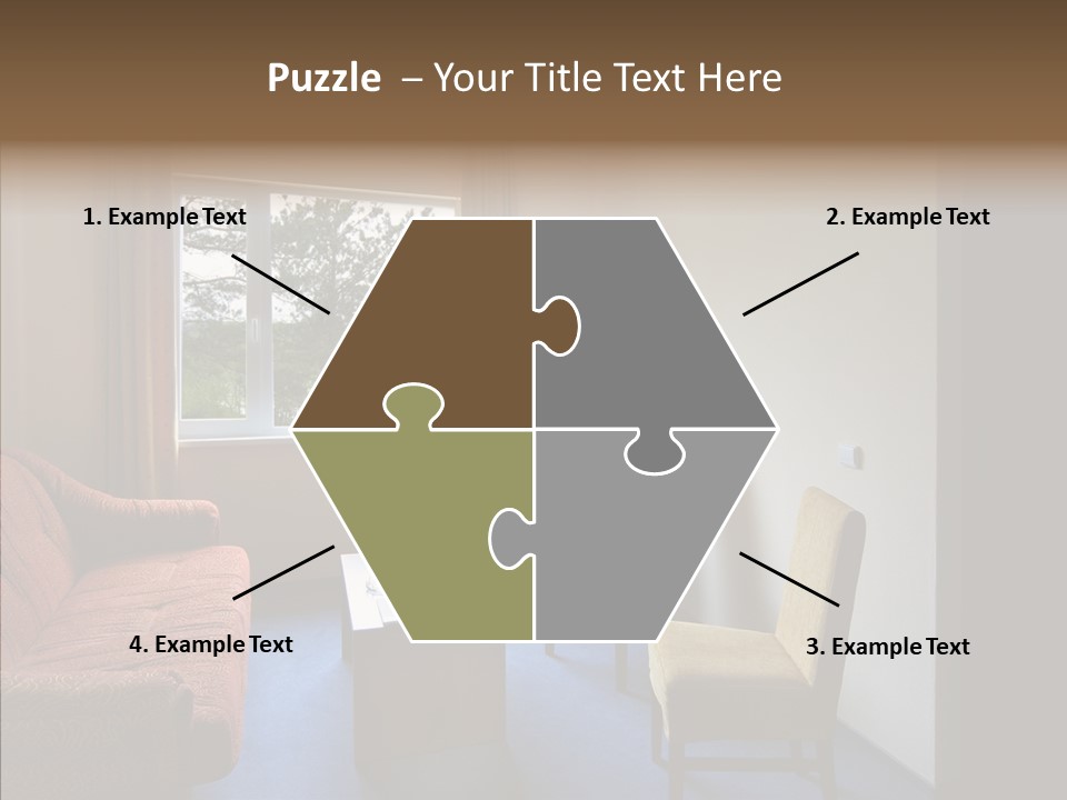 Yellow Covered Bedrooms PowerPoint Template