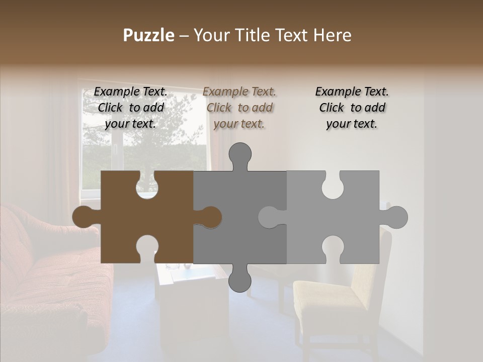 Yellow Covered Bedrooms PowerPoint Template