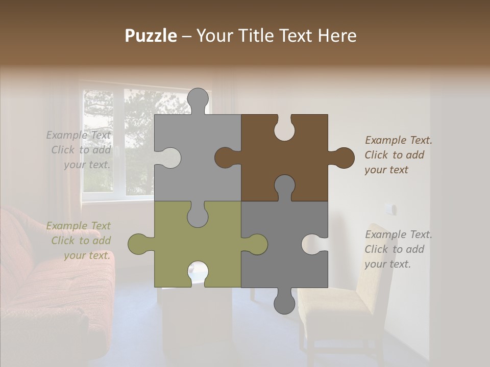 Yellow Covered Bedrooms PowerPoint Template