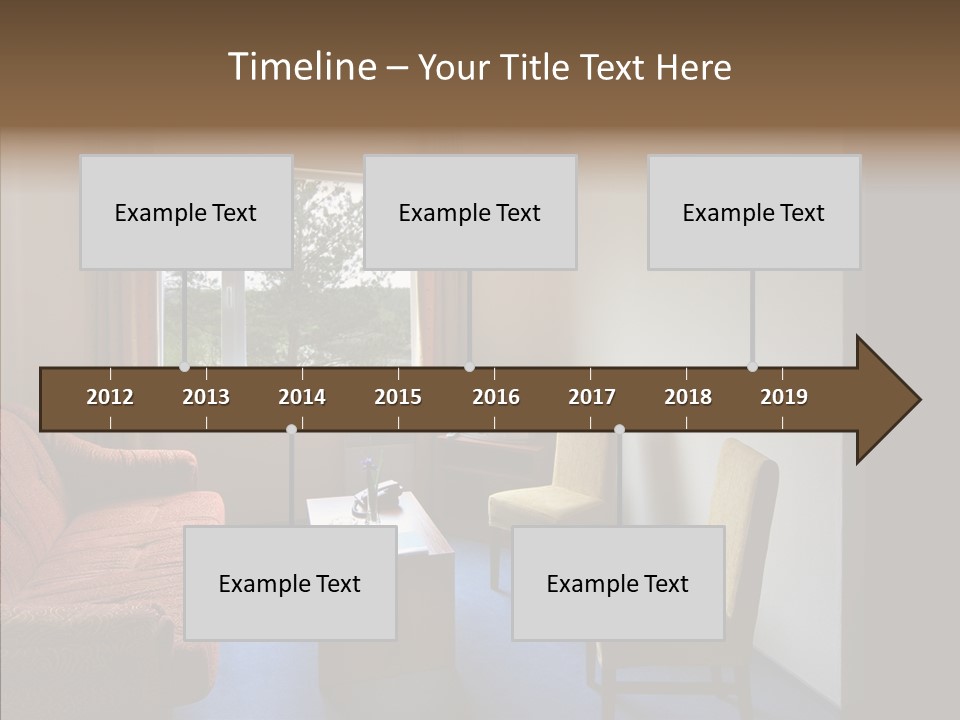 Yellow Covered Bedrooms PowerPoint Template