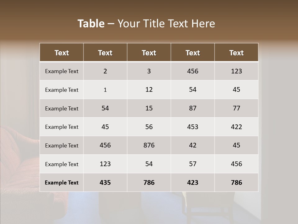Yellow Covered Bedrooms PowerPoint Template