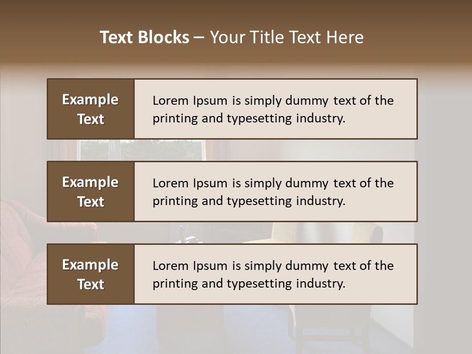 Yellow Covered Bedrooms PowerPoint Template