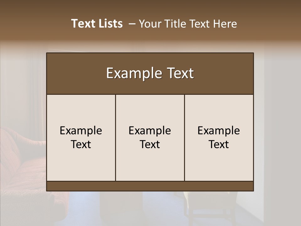 Yellow Covered Bedrooms PowerPoint Template