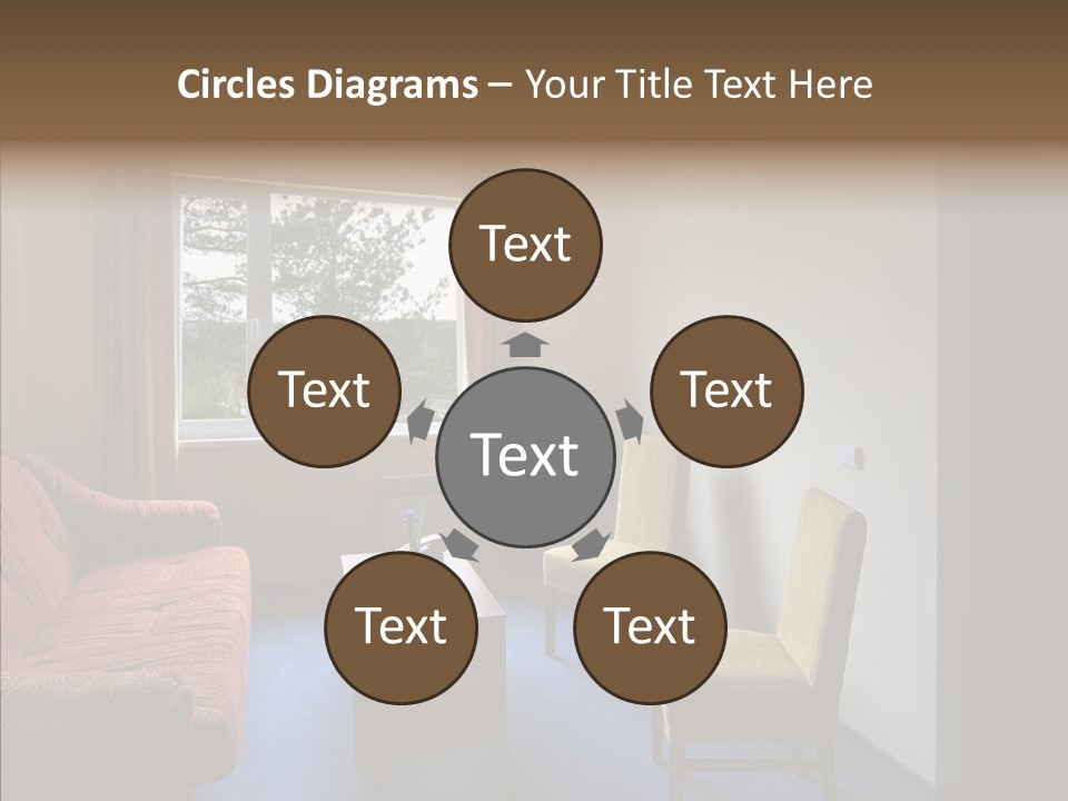Yellow Covered Bedrooms PowerPoint Template
