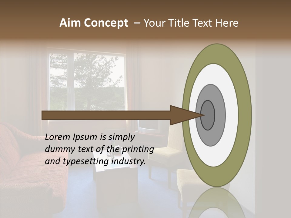 Yellow Covered Bedrooms PowerPoint Template