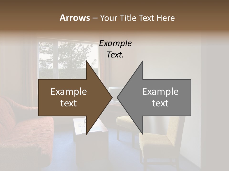 Yellow Covered Bedrooms PowerPoint Template