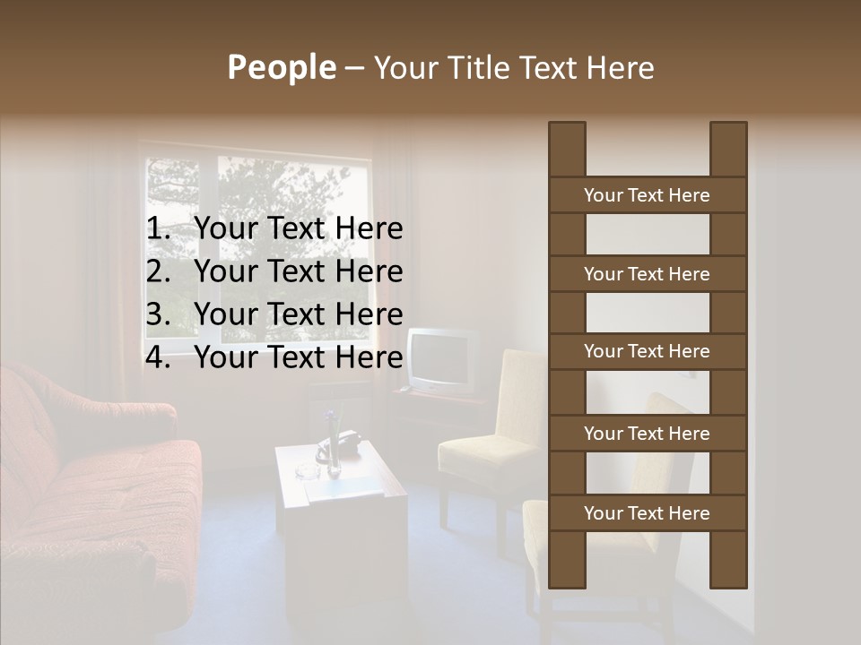 Yellow Covered Bedrooms PowerPoint Template