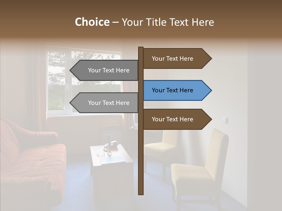 Yellow Covered Bedrooms PowerPoint Template