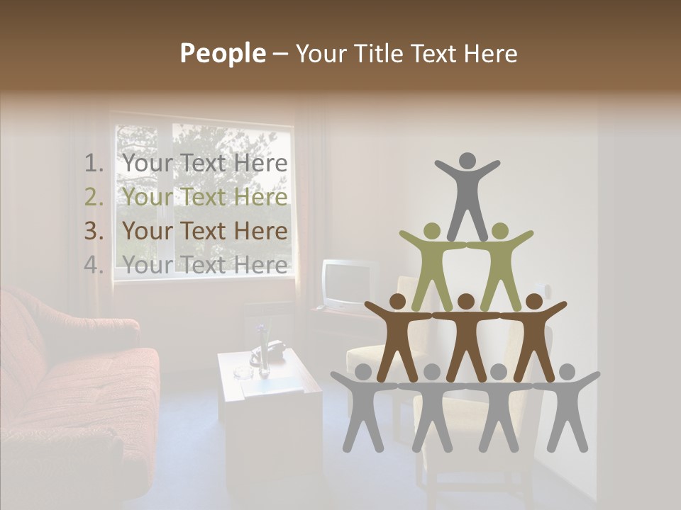 Yellow Covered Bedrooms PowerPoint Template