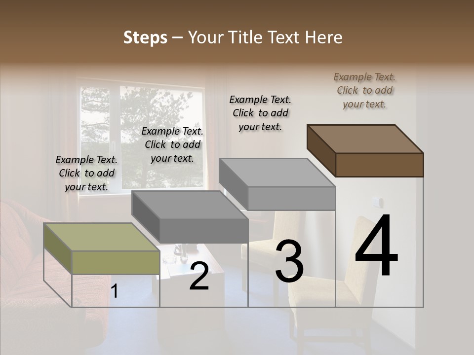 Yellow Covered Bedrooms PowerPoint Template
