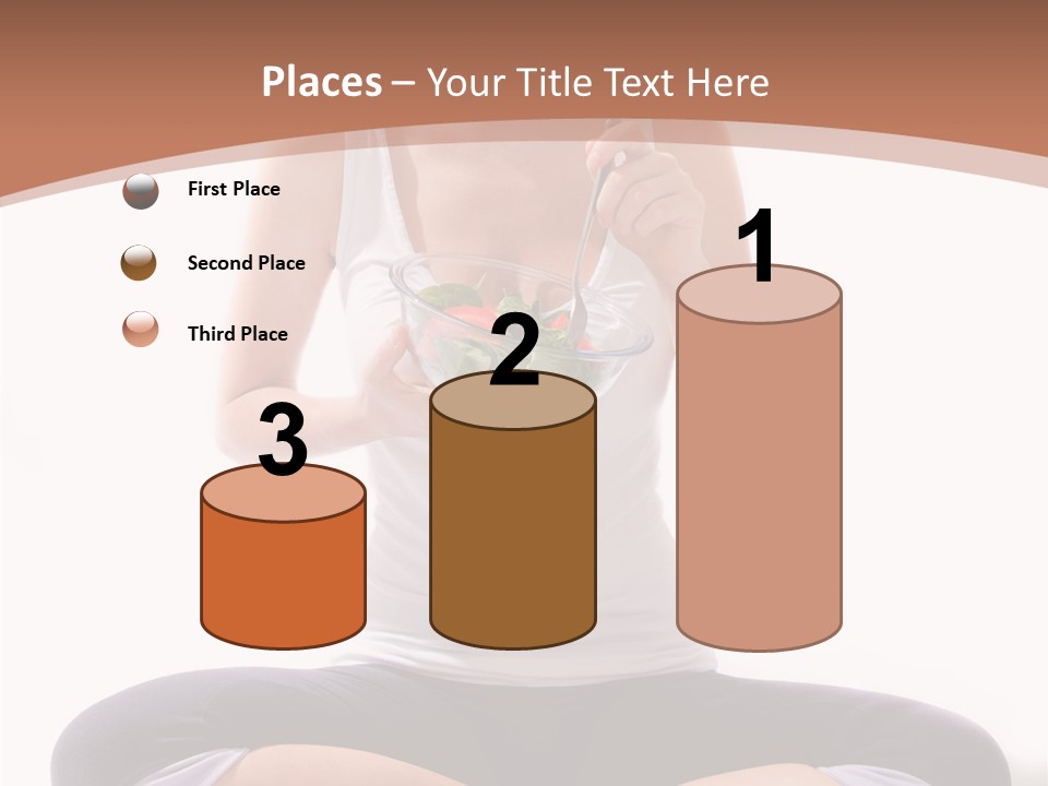 Beautiful Portrait Caucasian PowerPoint Template