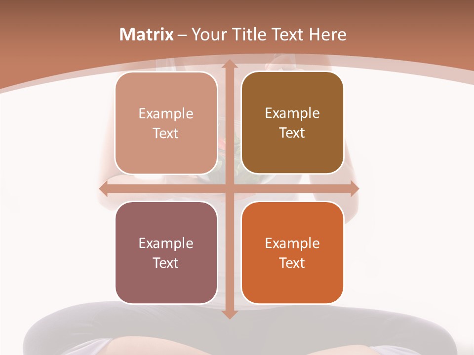 Beautiful Portrait Caucasian PowerPoint Template