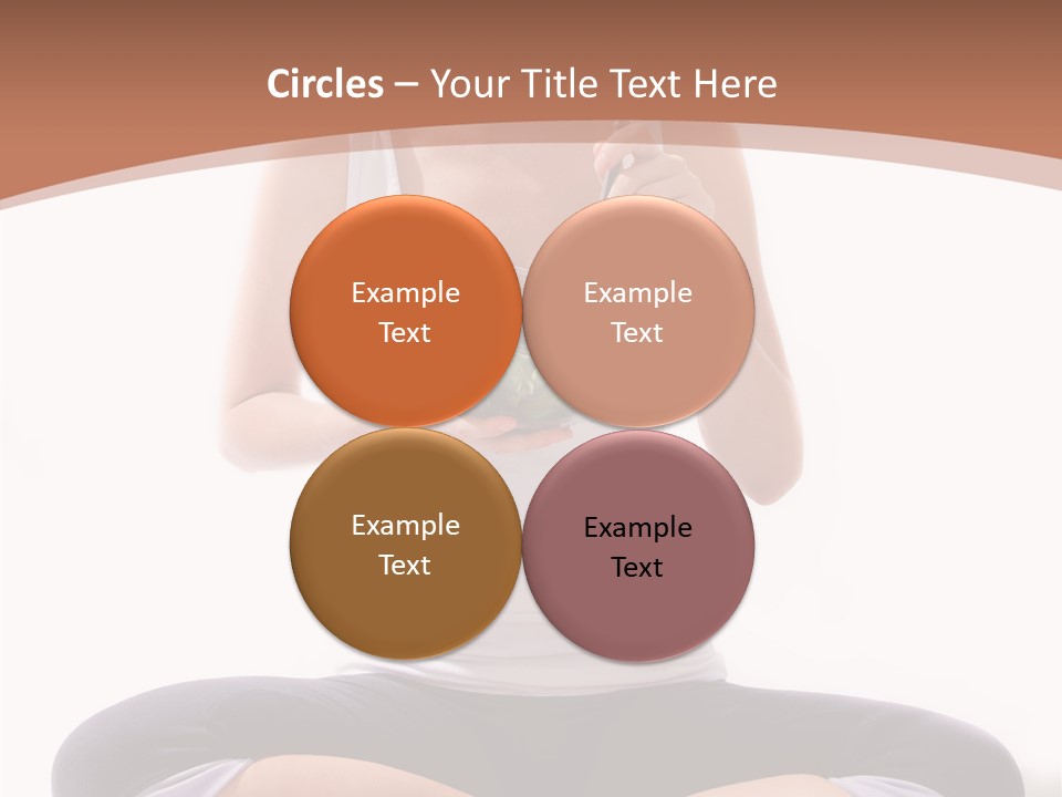 Beautiful Portrait Caucasian PowerPoint Template