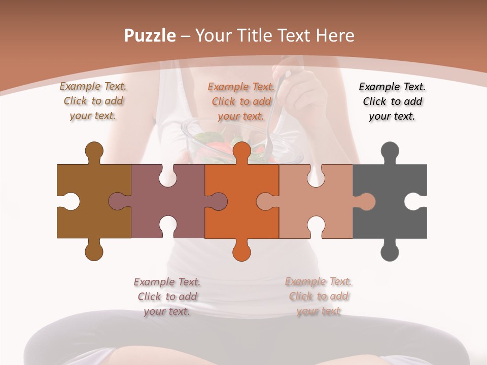 Beautiful Portrait Caucasian PowerPoint Template