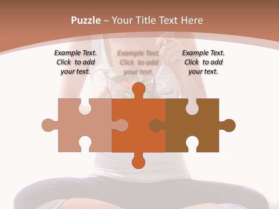 Beautiful Portrait Caucasian PowerPoint Template