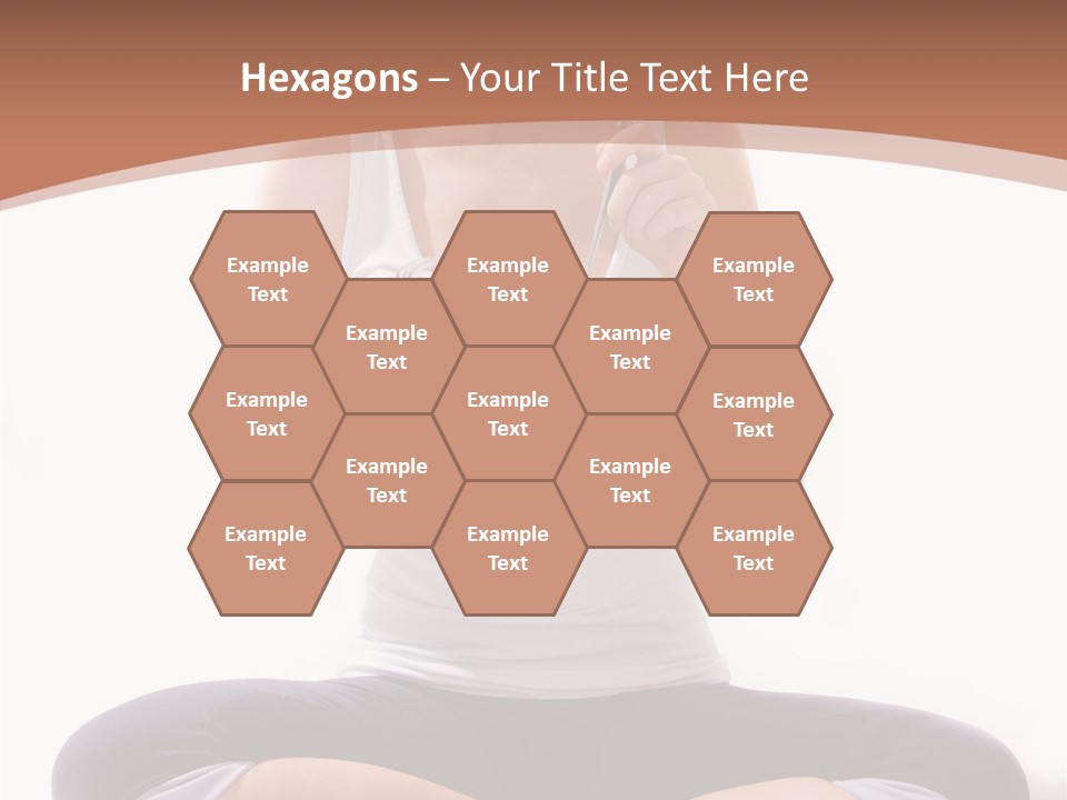 Beautiful Portrait Caucasian PowerPoint Template