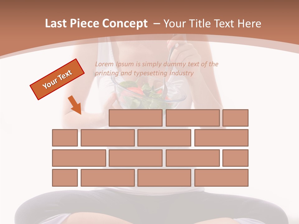 Beautiful Portrait Caucasian PowerPoint Template